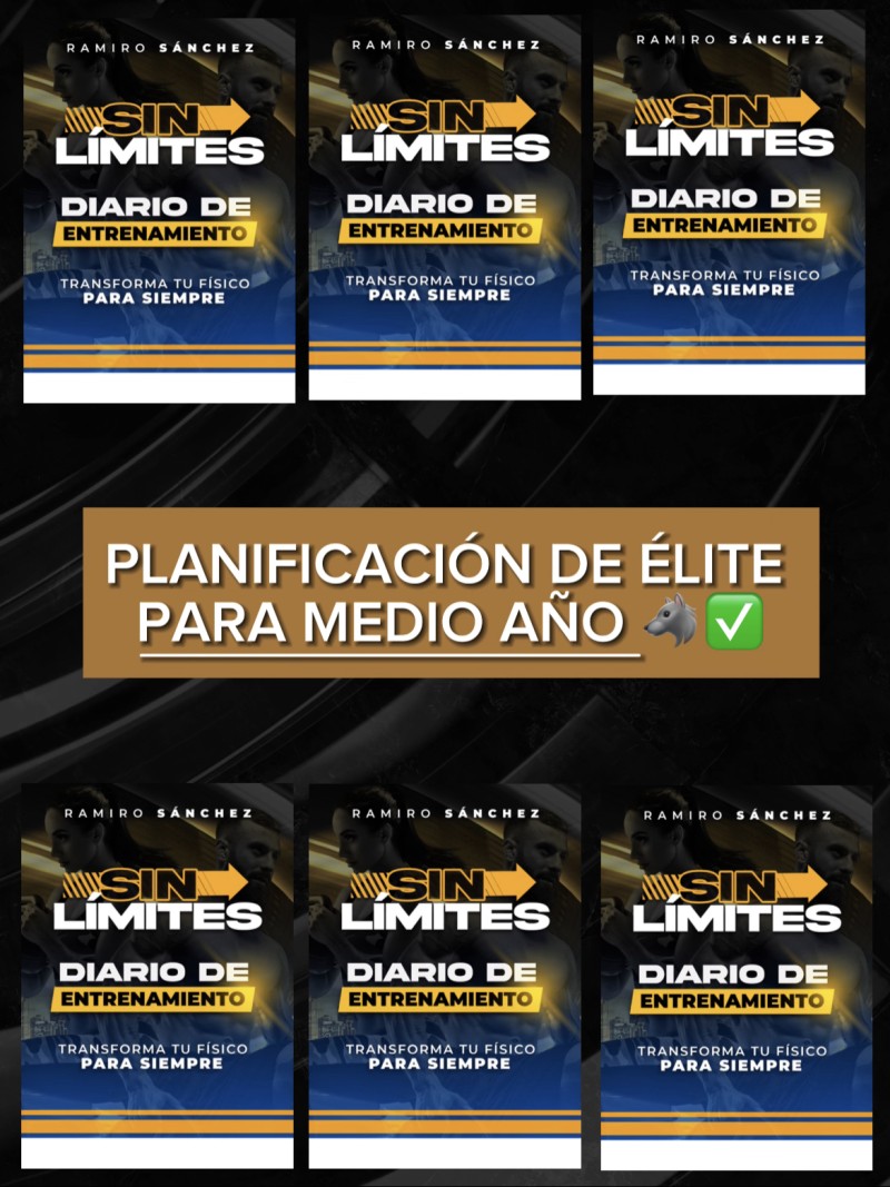 PACK 6 DIARIOS DE ENTRENAMIENTO